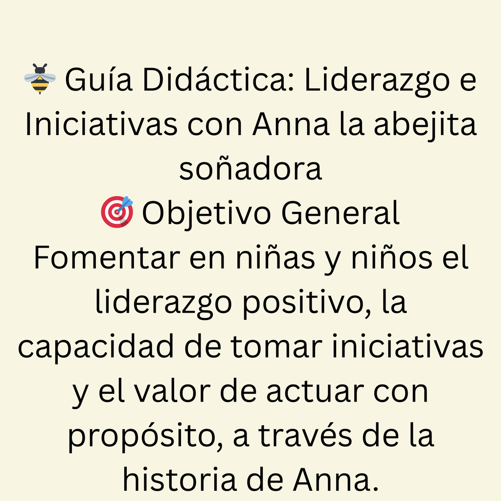 Anna la abejita soñadora. Ecohistorias.