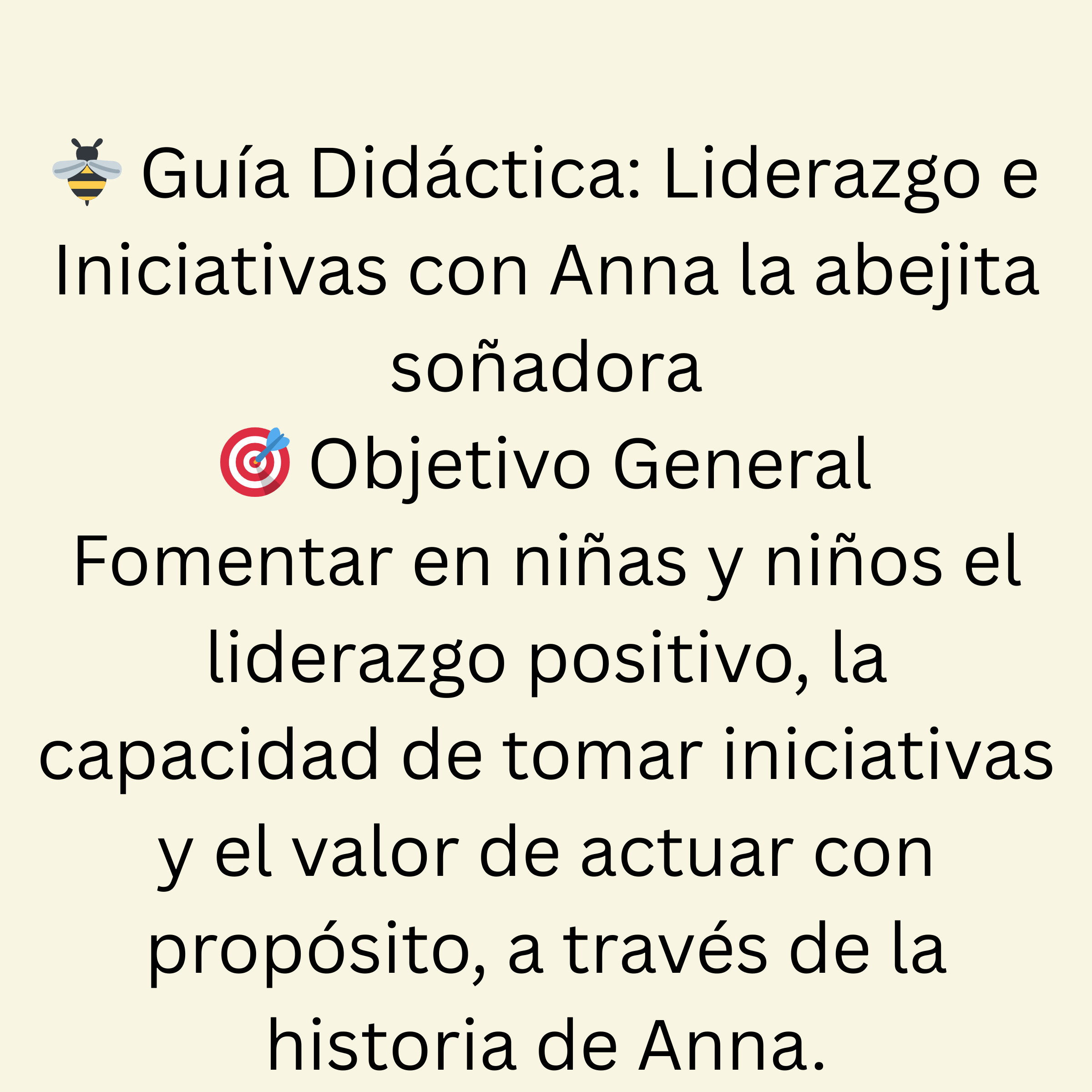 Anna la abejita soñadora. Ecohistorias.