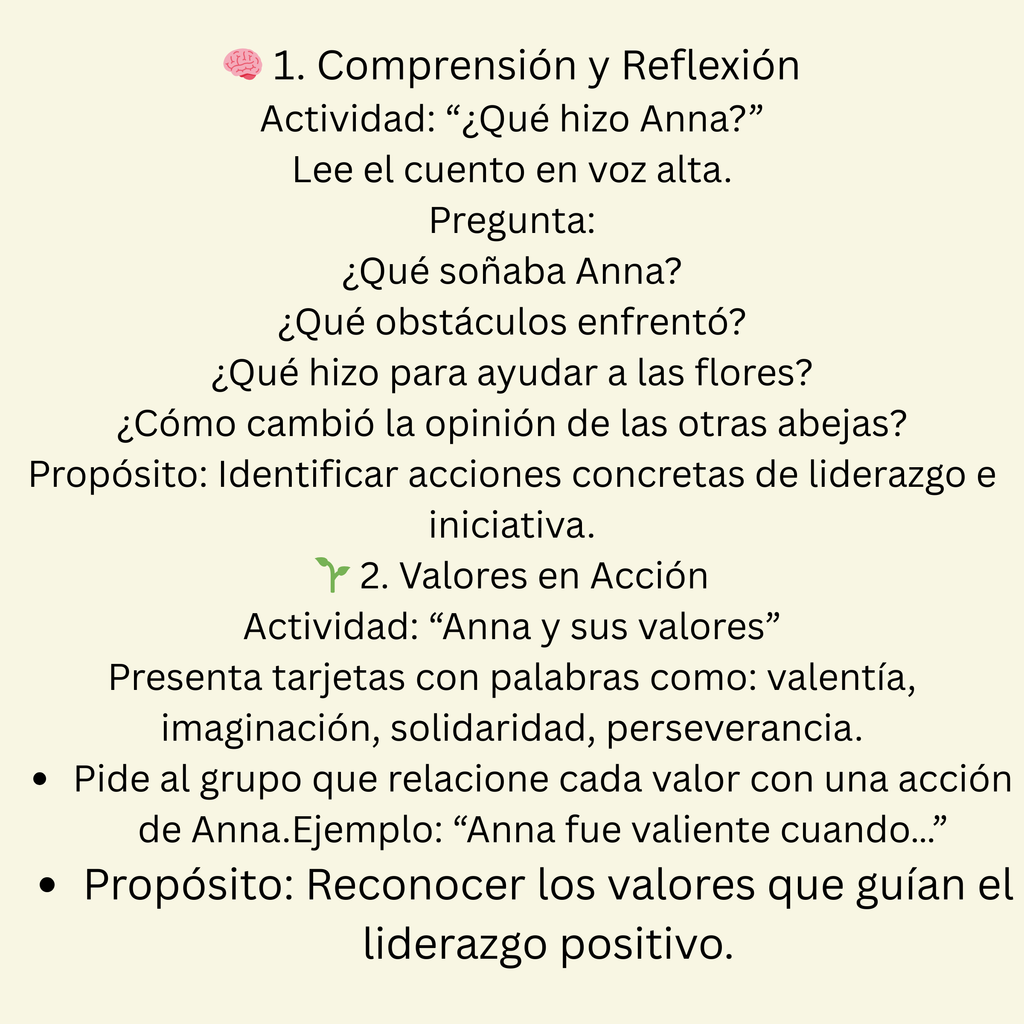 Anna la abejita soñadora. Ecohistorias.
