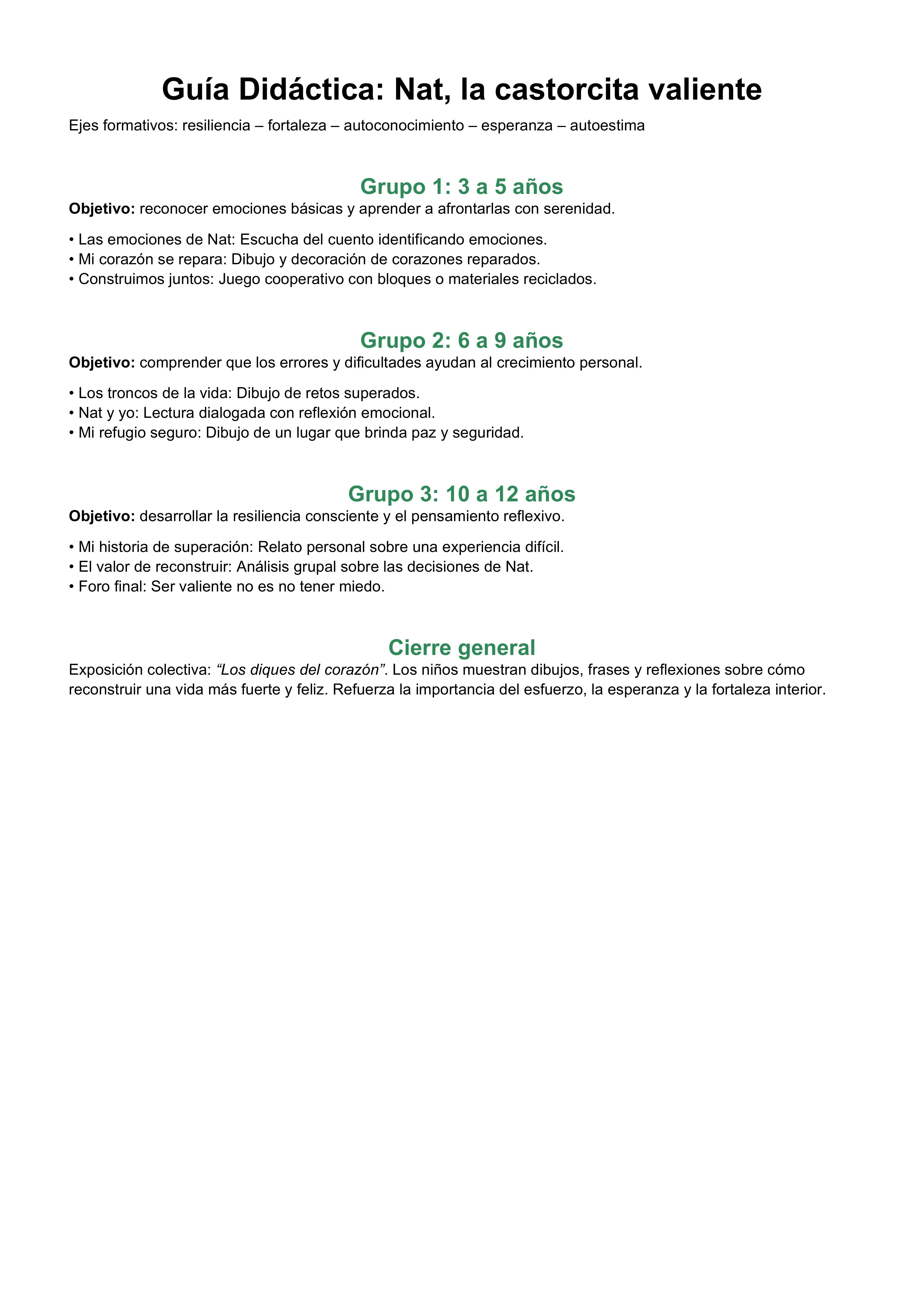 LA CASTORCITA VALIENTE.