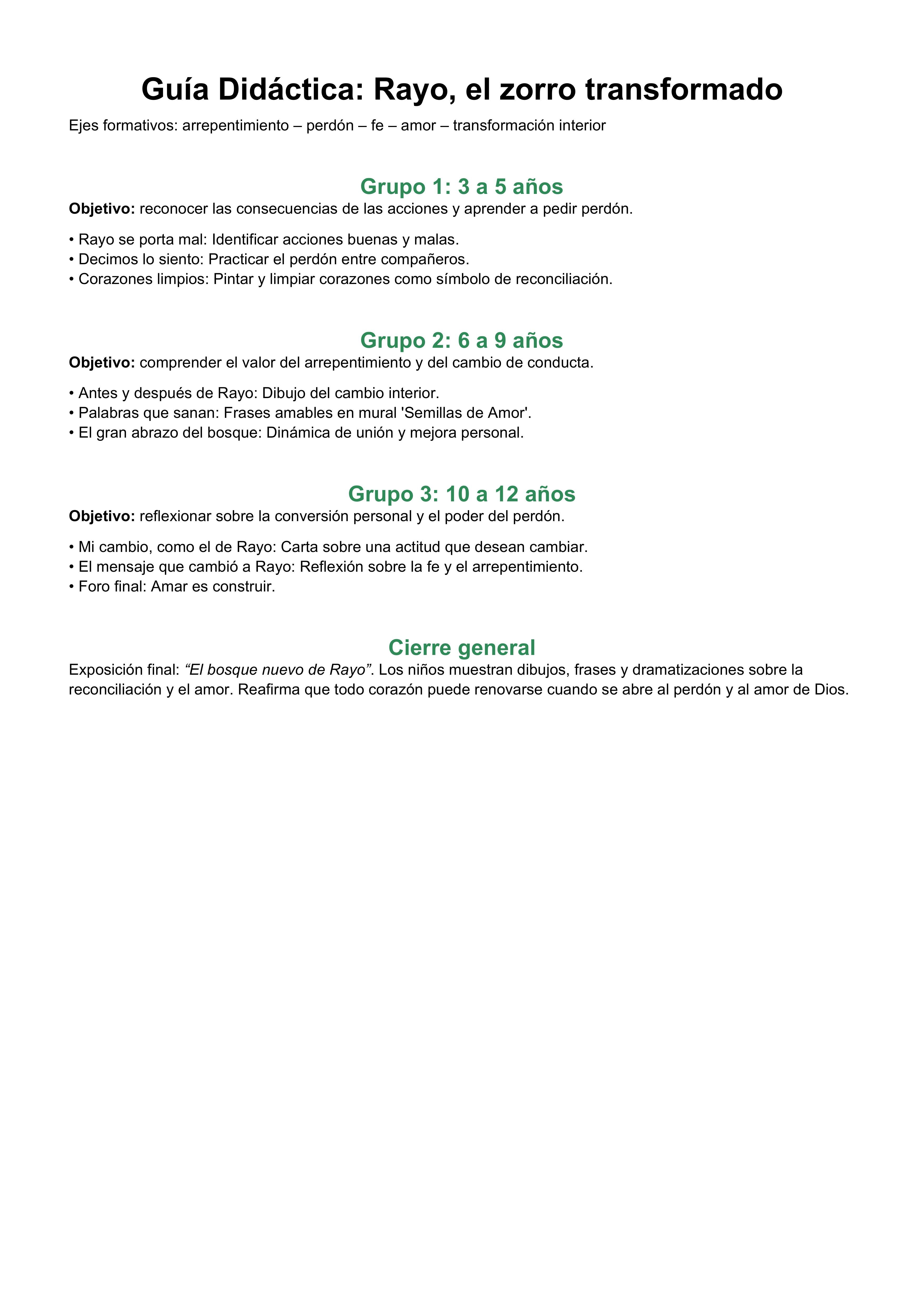 RAYO: EL ZORRO ARREPENTIDO.